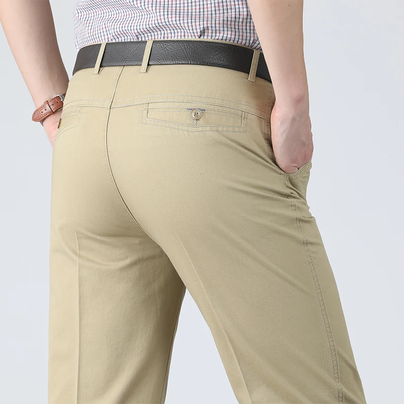 2026 Summer Cargo Casual Pants Men Soft Comfortable Cotton Fabric Work Pants Men's Casual Trousers Daily Pants for Dad Husband