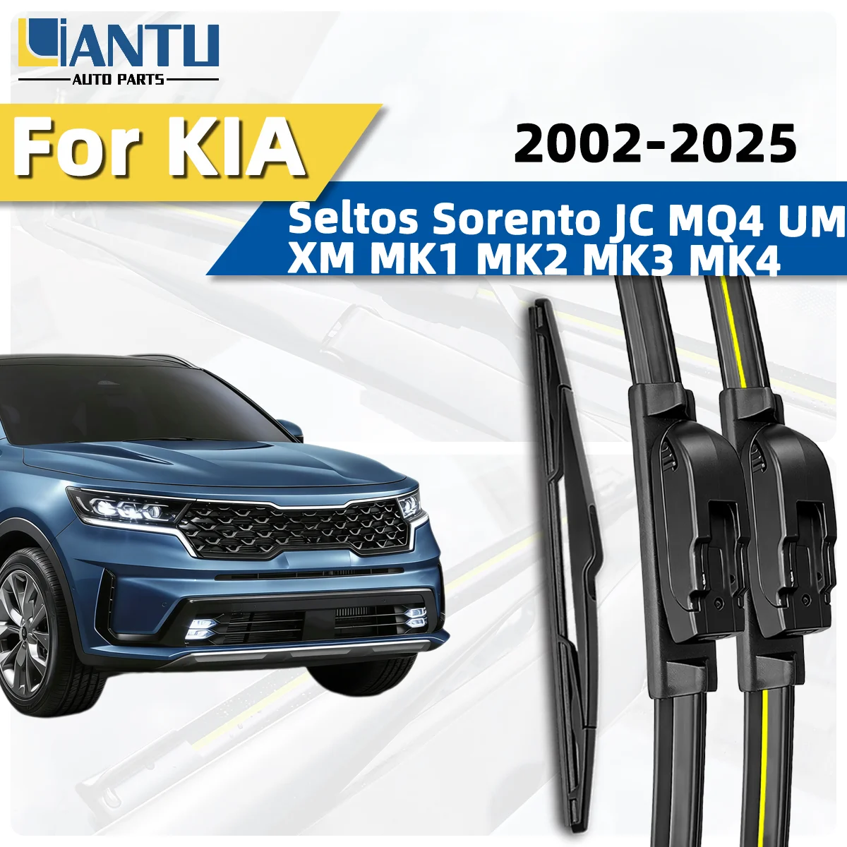 3PCS Front Rear Win…