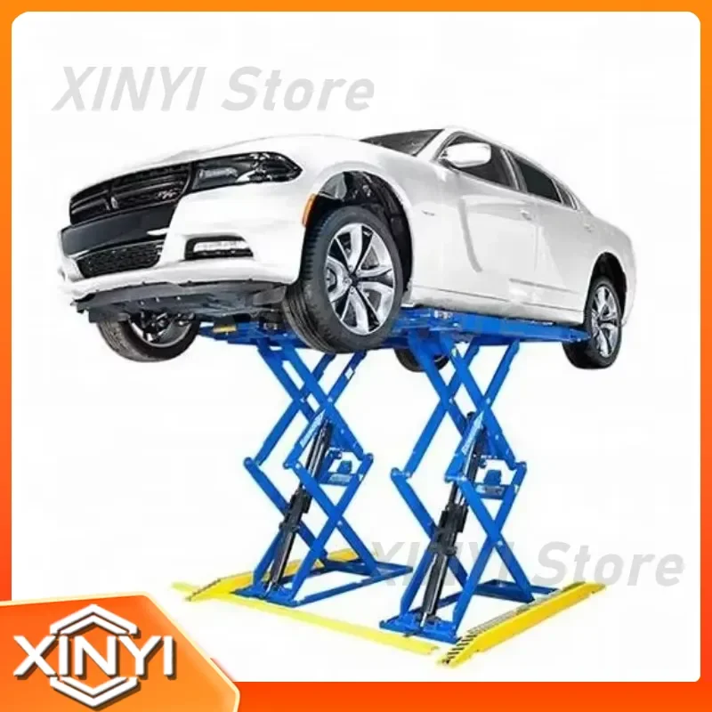 Scissor Lift for Cars for Hydraulic Car Lift for Garage for Double Cylinder Multivoltage Bridge Lifter for Custom Color