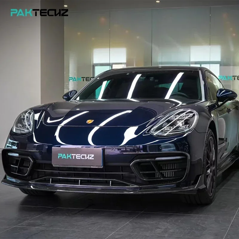 Paktechz-Pièces en fibre de carbone sèche, kit de carrosserie, prises d'air avant, garnitures d'aération de pare-chocs pour Porsche 971.2, Panamera 2021 - 2023