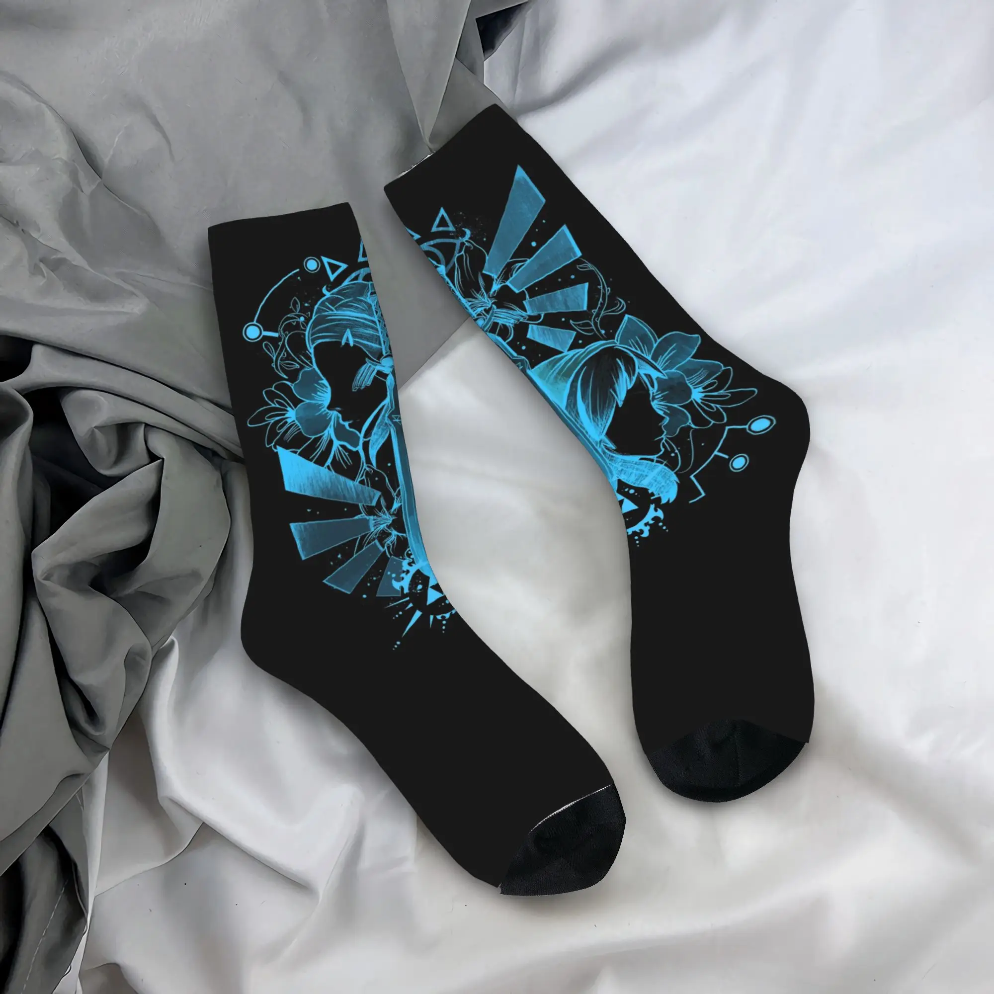 Autumn Winter Fashion Women Men Zeldas Legend Link Socks Non-slip Basketball Socks
