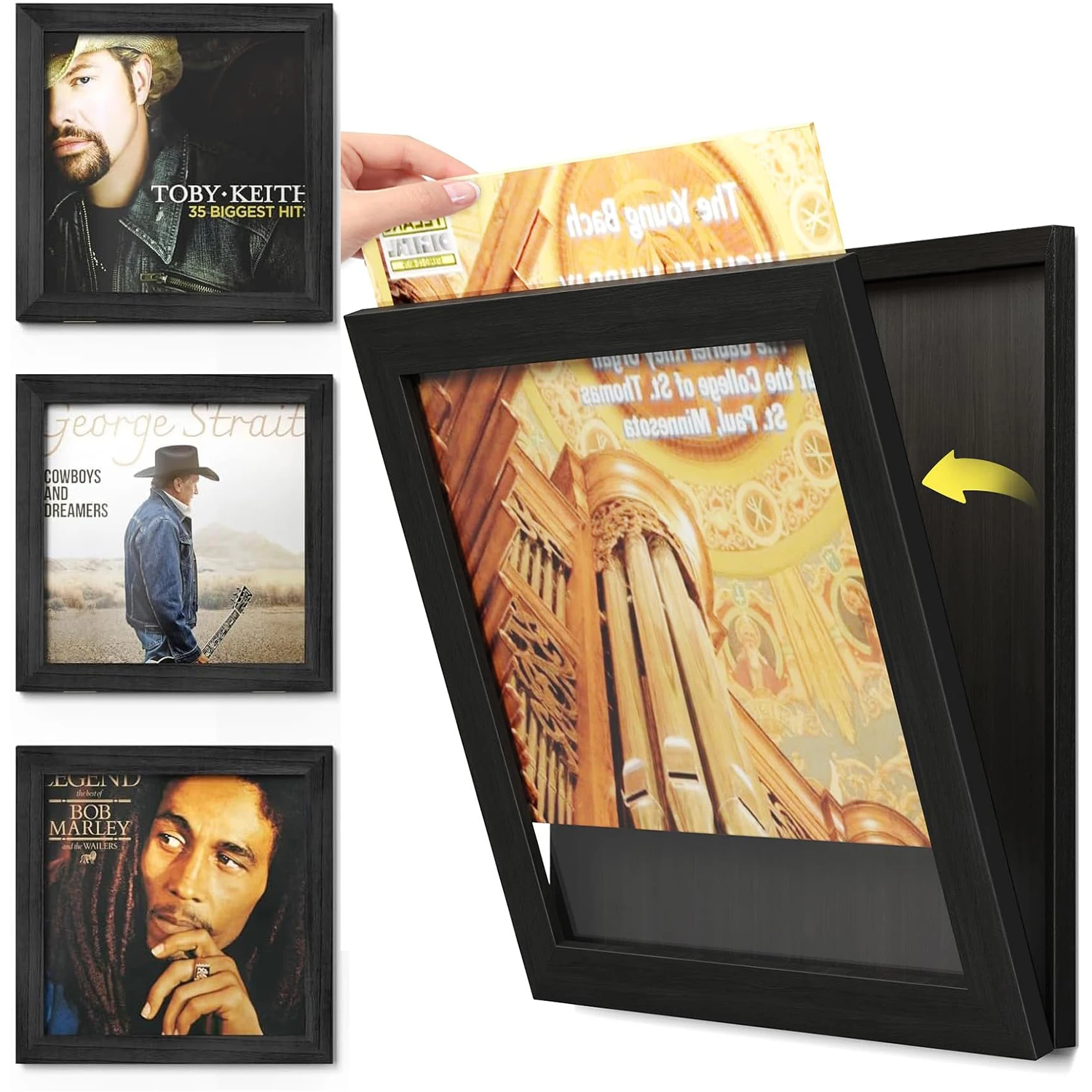 Cornice Per Dischi In Vinile, Cornici Per Esposizione Di Album, Cornice Per Dischi 10X10 Pollici, 11X11 Pollici, Espositore Per Copertine Lp