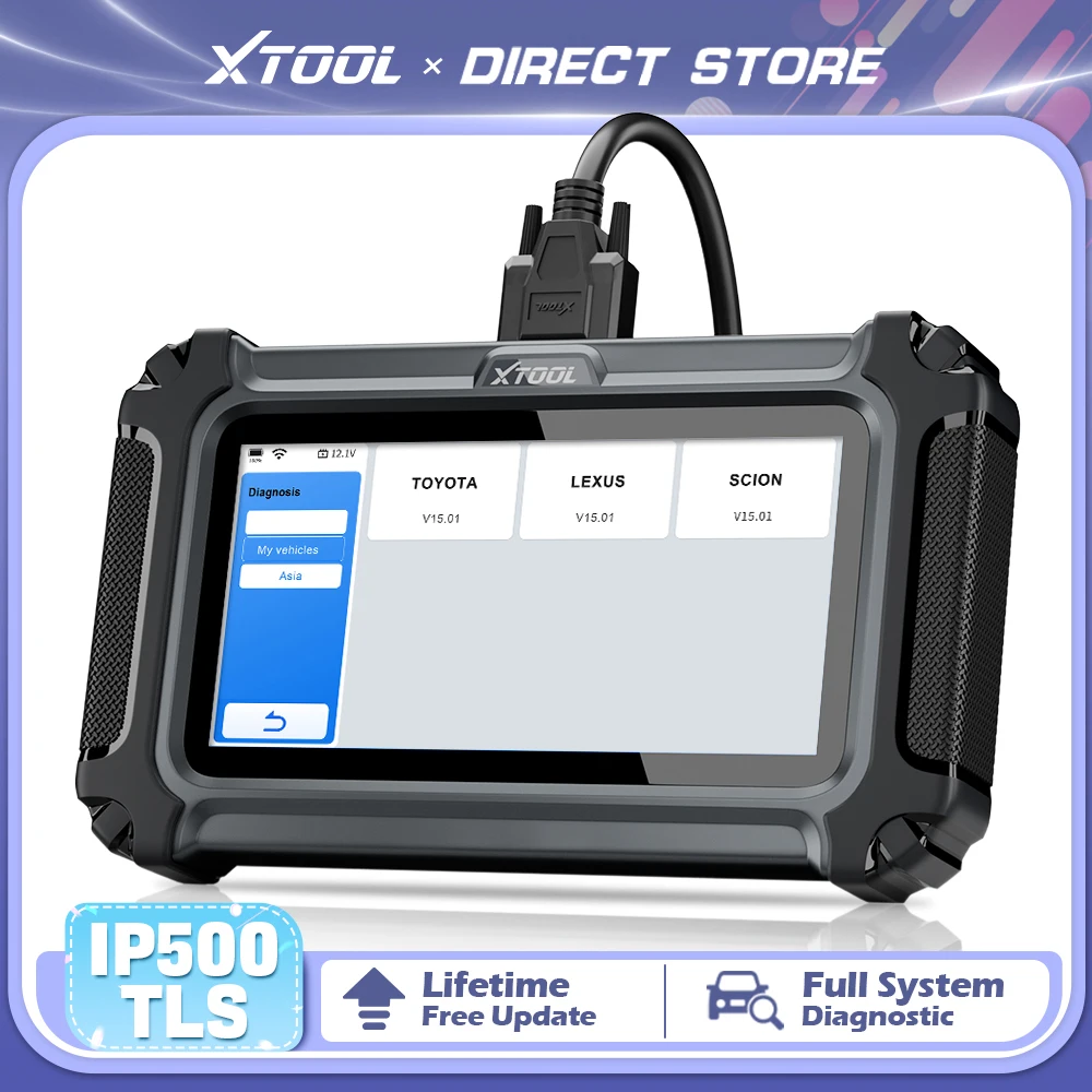 XTOOL InPlus IP500 Full System Car Diagnostic Tools For Toyota Automotive OBD2 Scanner Lifetime Free Update Bidirectional CAN FD