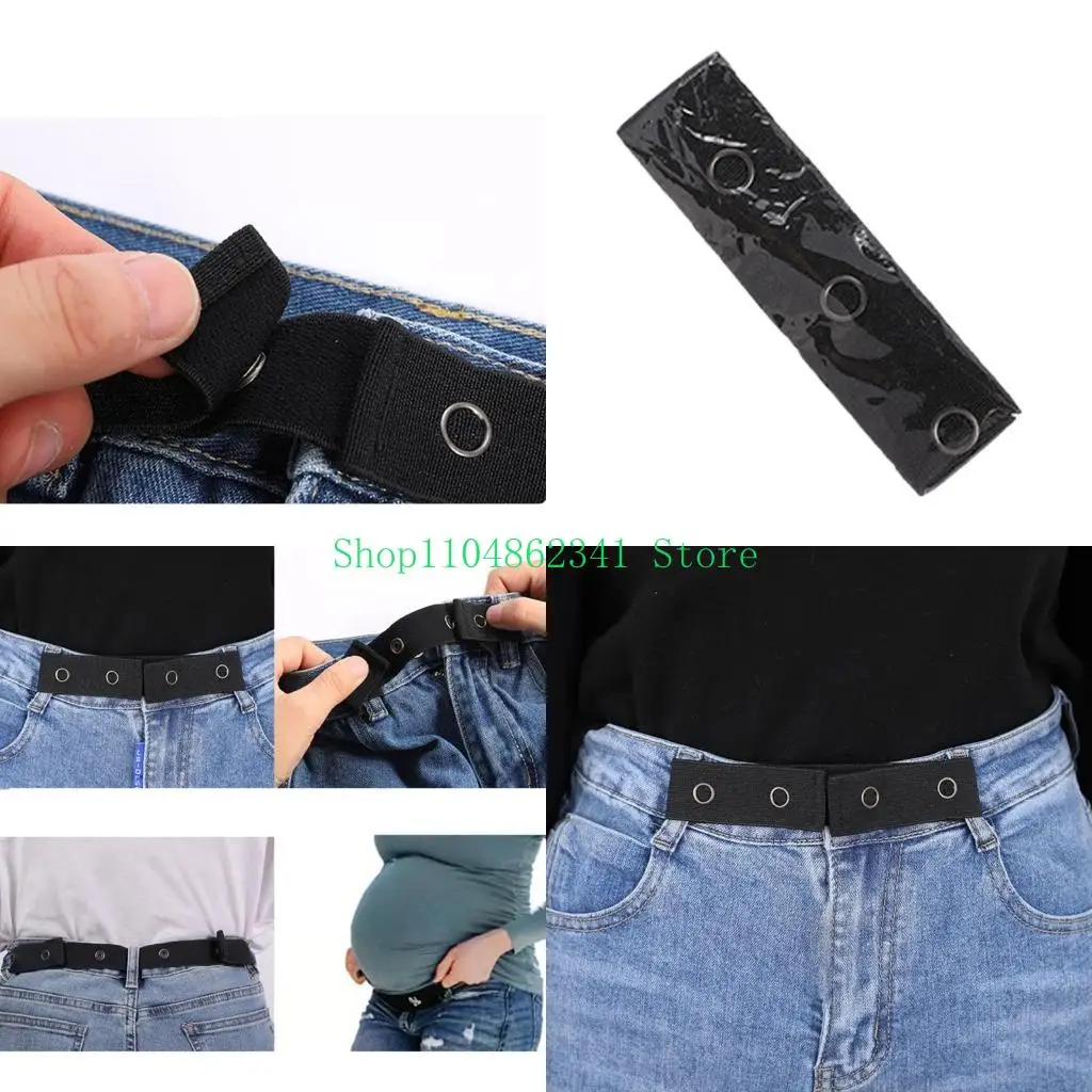 

5asd Fatty Maternity Waistband Extender Pants Belt Extension Buckle Pregnancy Cloth