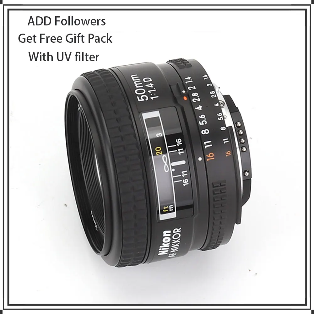 

Nikon AF FX NIKKOR 50mm F/1.4D DSLR Lens with Auto Focus for Nikon DSLR Cameras