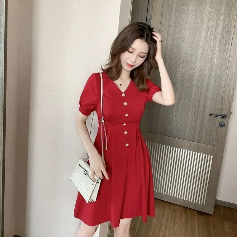 Female Dresses Holiday Short Mini Formal Occasion Women's Dress Red New Features of 2024 Fashion Elegant and Beautiful Hot G X