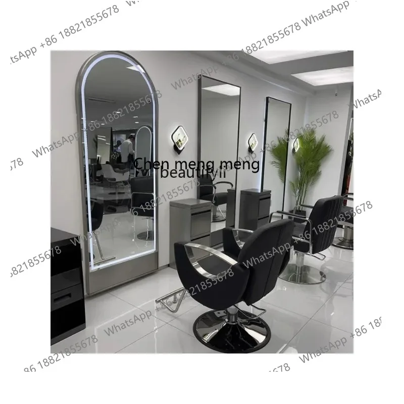 S7486 ss New for Hair Salon Barber Chair Hair Salon Hair Cutting Chair Hot Dyeing Chair Stainless Steel Rotating Stool