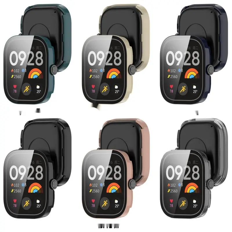 Чехол из закаленного стекла для смарт-часов Xiaomi Redmi Watch 4 3 Lite Active