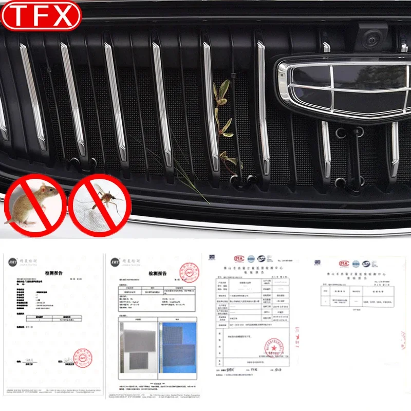 For Geely All-new Emgrand II 2023 2024 Car Front Grille Insect Proof Net Radiator Condenser Protective Cover Auto Accessories