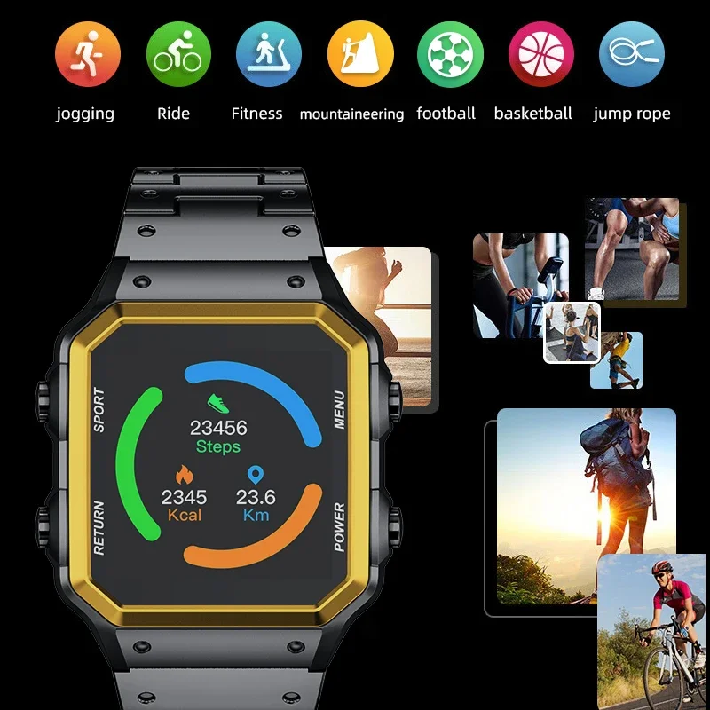 Men's Smart Watch for 2024 with Bluetooth Features
