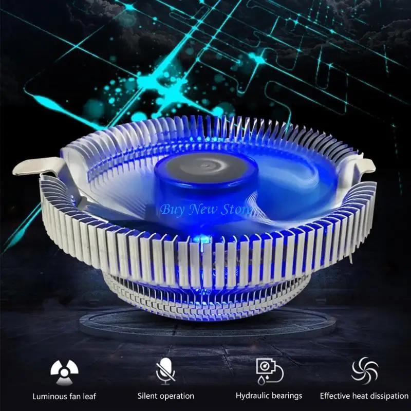 

20ce Universal CPU CPU COLER COLER для LGA1150,1151,1155,1156,775 AM4, AM3+, AM3, AM2+