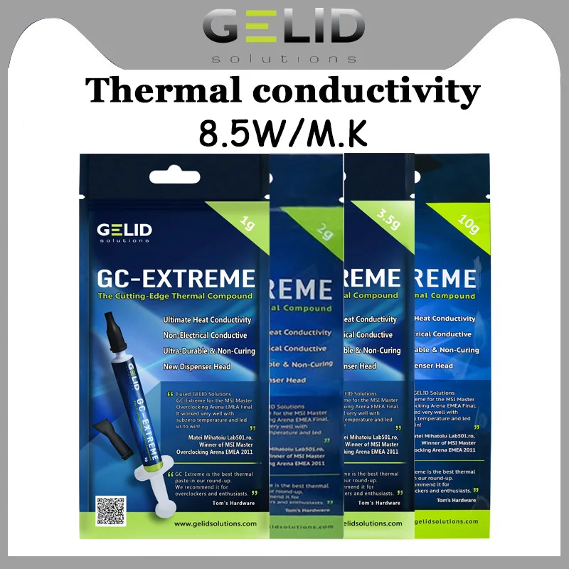 

GELID GC-Extreme 2.0g 3.5g PC CPU Heat Sink Fan Thermal Grease VGA paste compound Processor Cooler Cooling Heatsink Plaster