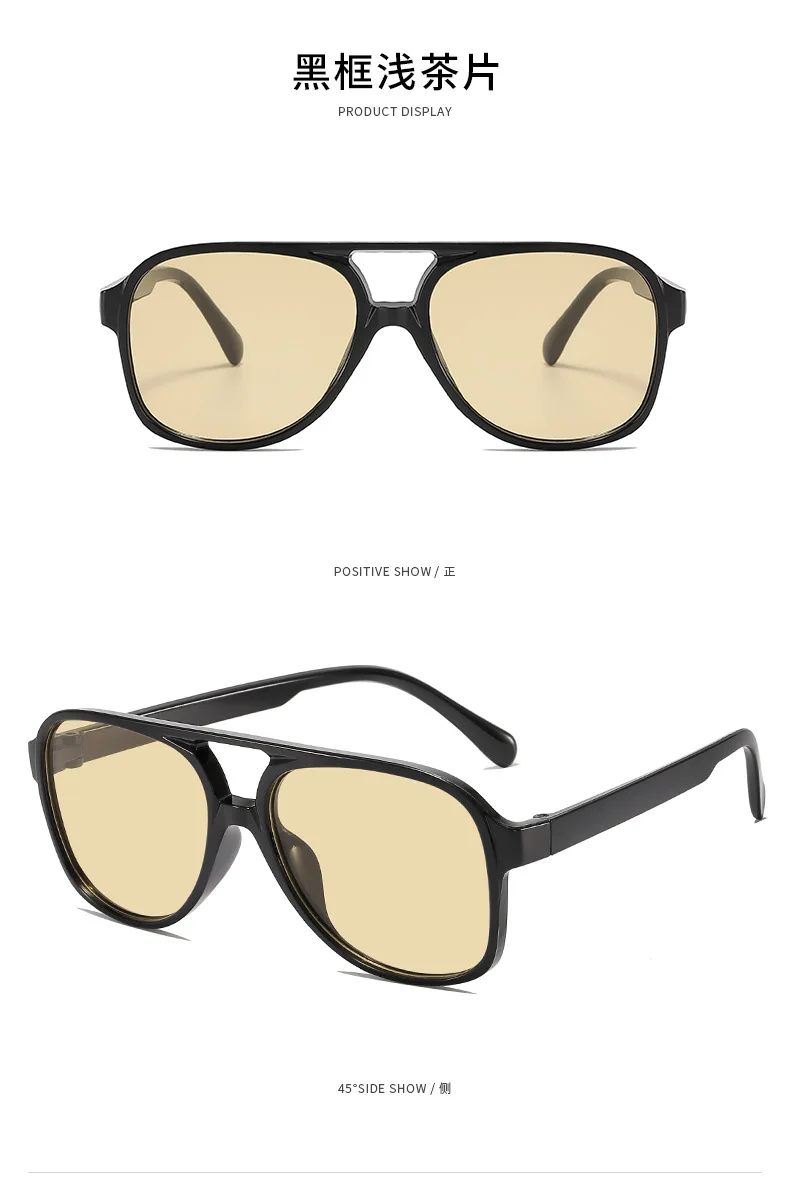 Neue PC-Rahmen runde Sonnenbrille Frauen Männer Vintage Marke quadratische Sonnenbrille für männliche Sonnenbrillen weibliche Brillen Anti-Blend-Sonnenbrille – Detail 14