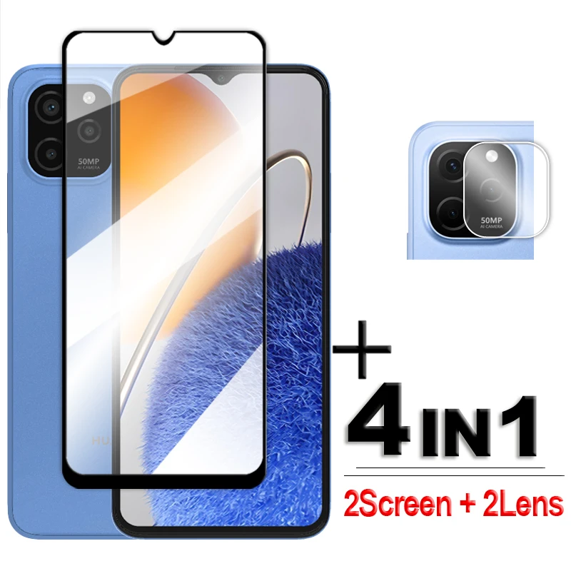 

4in1 For Huawei Nova Y62 Glass For Nova Y61 Y62 Plus Tempered Glass 6.52 inch 2.5D Full Cover Screen Protector For Nova Y61 Y62