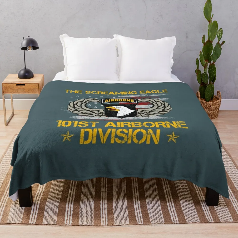 

101St Airborne Division Throw Blanket Tourist Stuffeds sofa bed Blankets For Baby Blankets