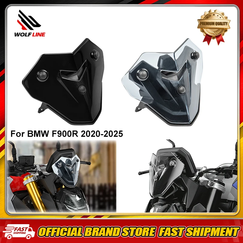 WOLFLINE Windshield Windscreen for BMW F 900 R 2020 2021 2022 2023 2024 2025 Motorcycle Fairing Visor Wind Deflector