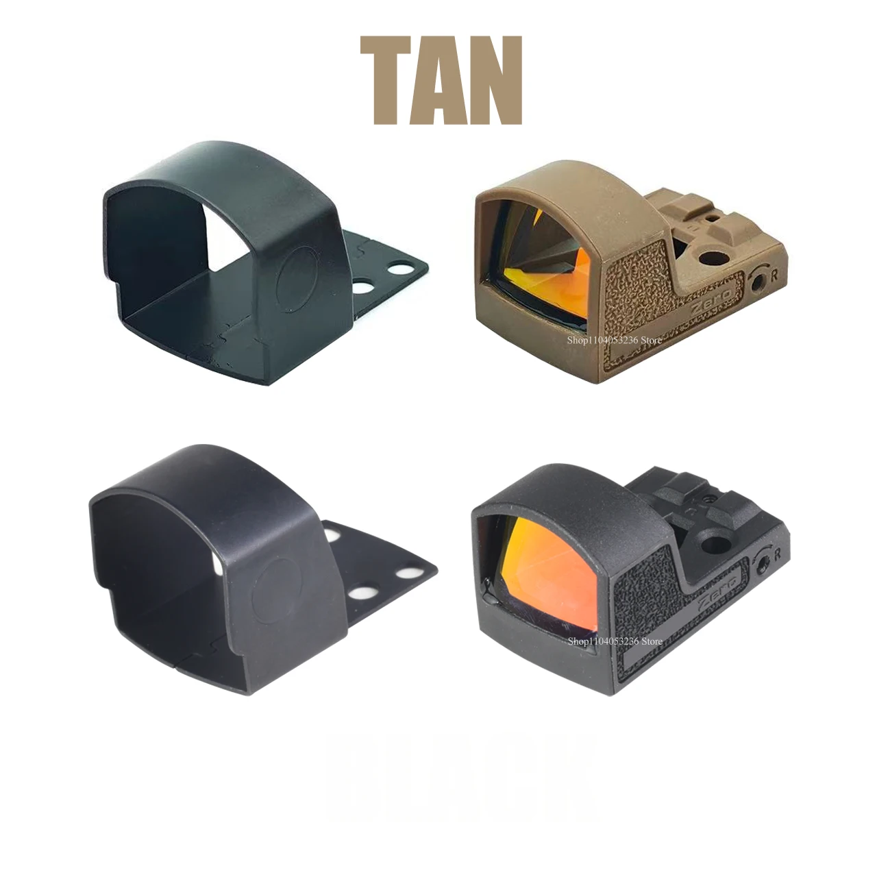 R-zero 3 MOA Open Reflex Sight RMSC Footprint R-X Red Dot Sight RM Footprint W/Shake-Awake Scope Parallax Free with Markings