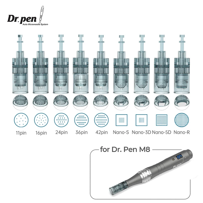 Dr. Pen Dermapen Ekai Originele Fabrikant M8 Derma Pen Mts Naalden Cartridges 11/16/24/36/42 Pins/Nano Voor Huidverzorging