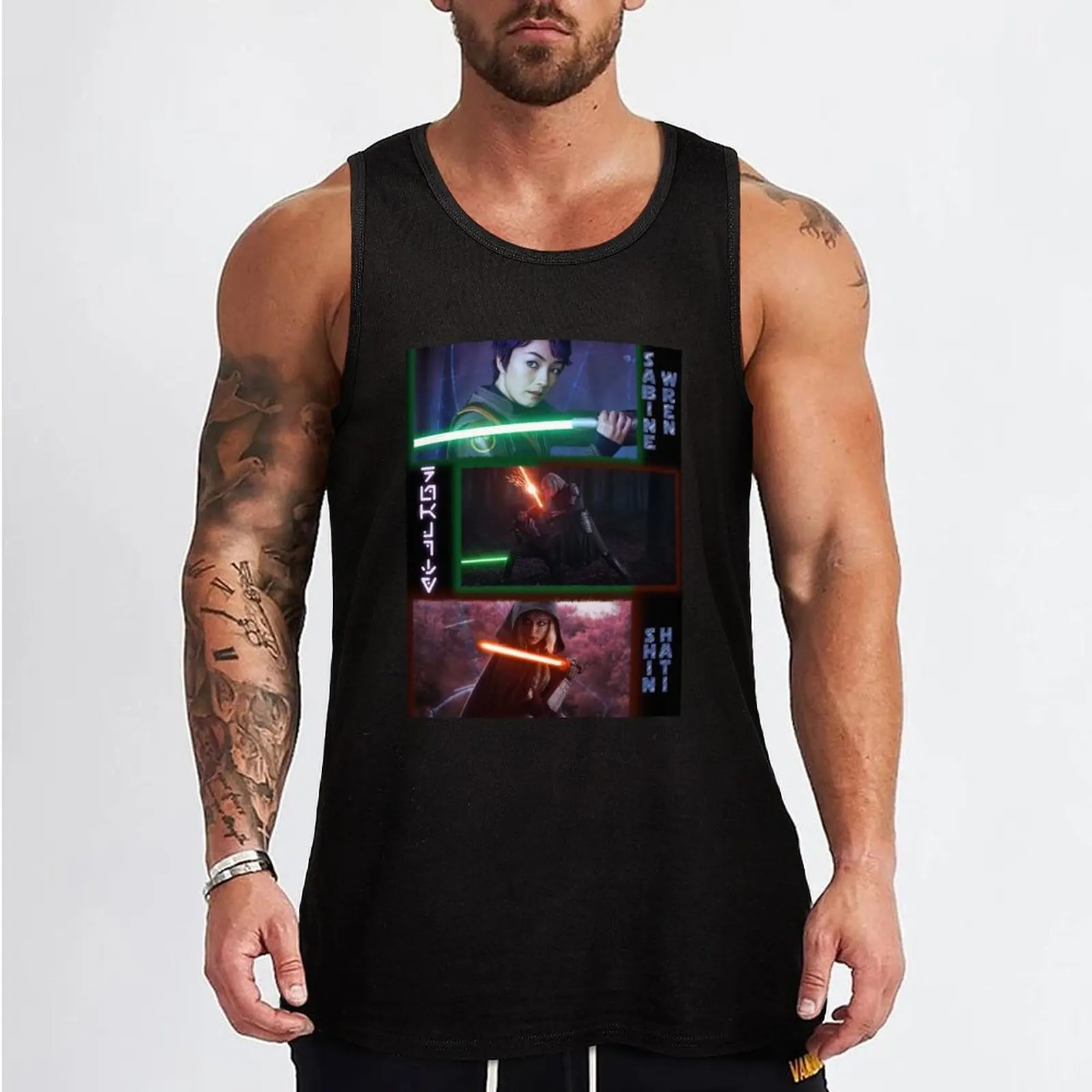 Sabine Wren and Shin Hati Duality Tank Top clothing men t-shirts man