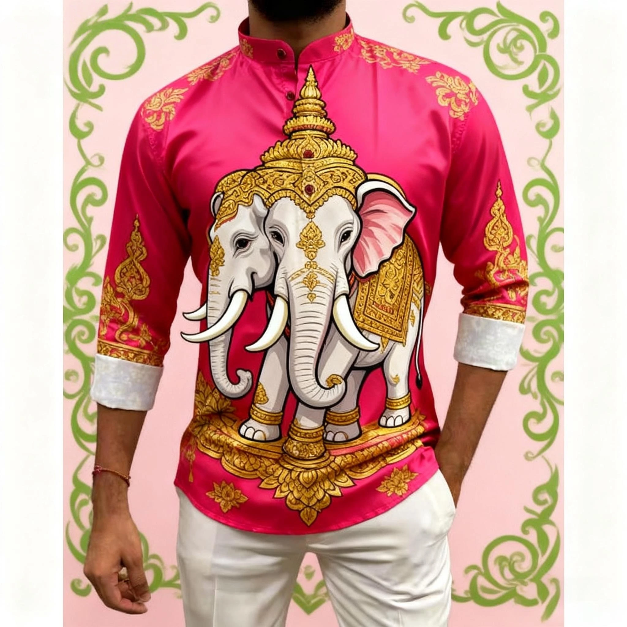 عباية رجالي ثوب عربية على الطراز الوطني هينلي بنطاقات عادي قمصان رجالية مسلمة 2026 ثوب كاميشيا أرابا روبا أرابي #1