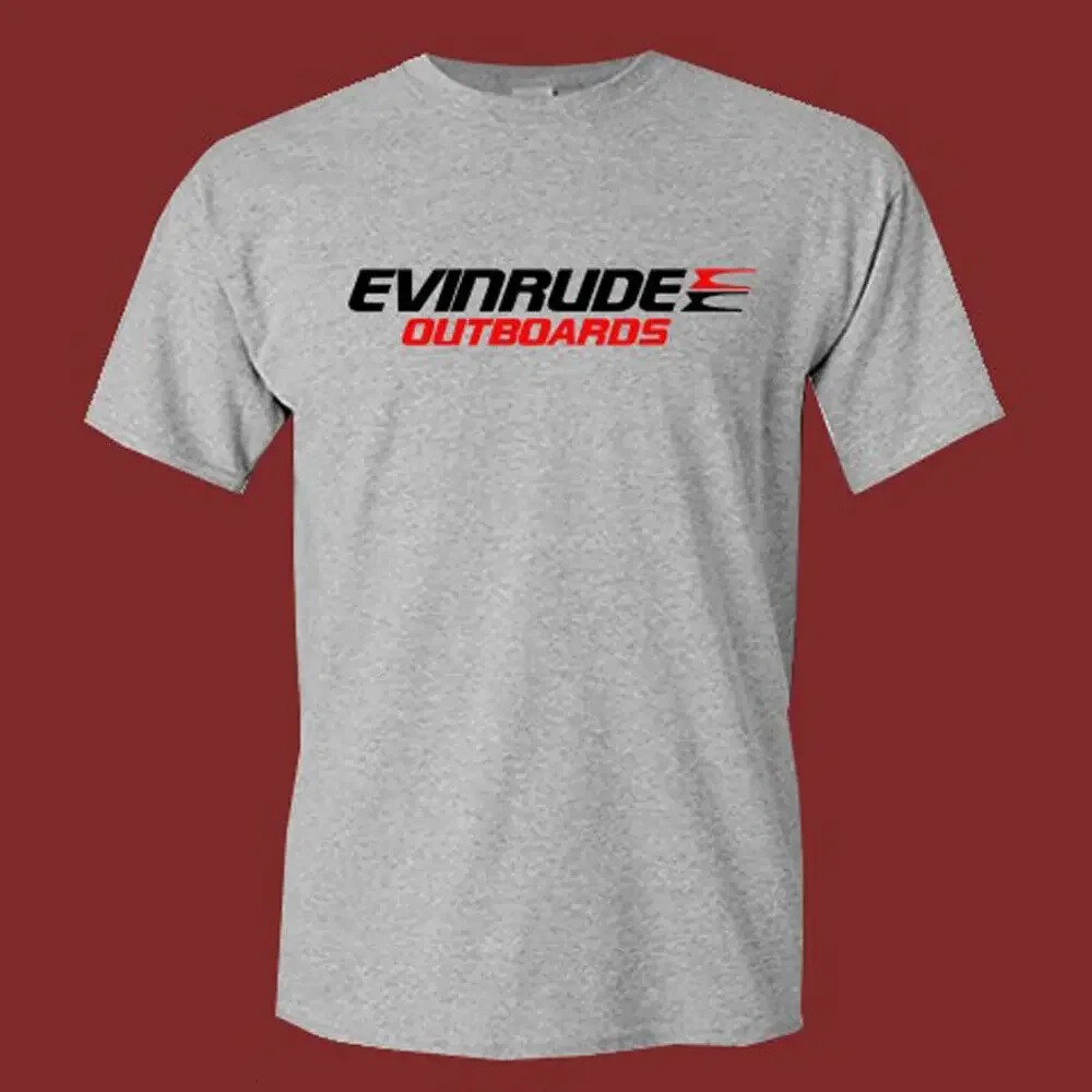 Evinrude Outboards Men's Grey T Shirt Size S 5XL