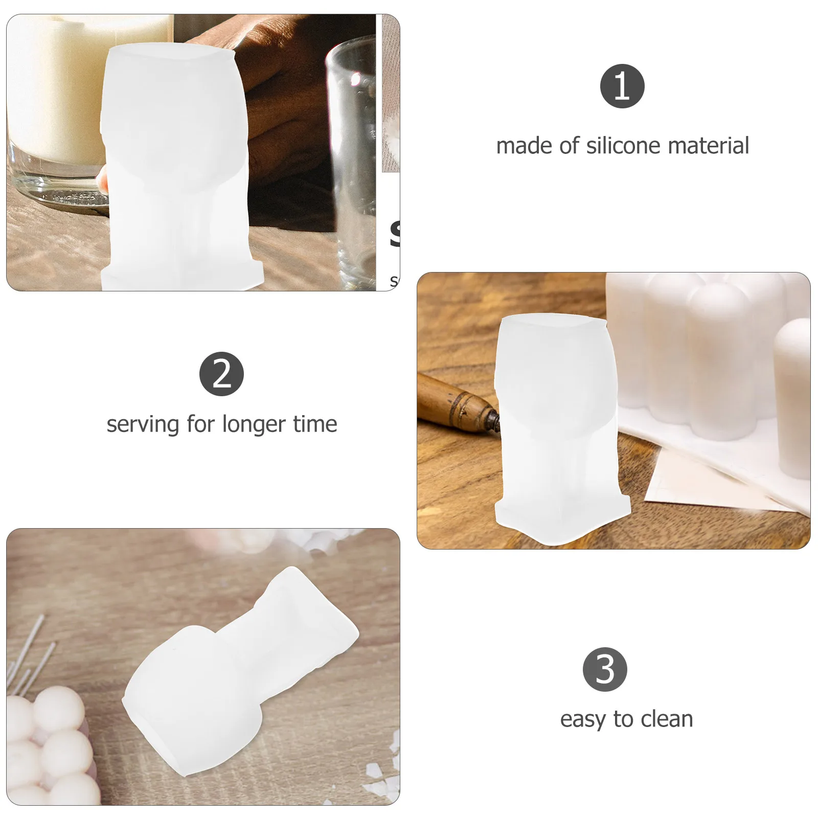 

Flexible Hand Shaped Silicone Reusable Soap Diy Crafts Durable Easy Demold Scented Mold Wax Tools Unique Hand Mold