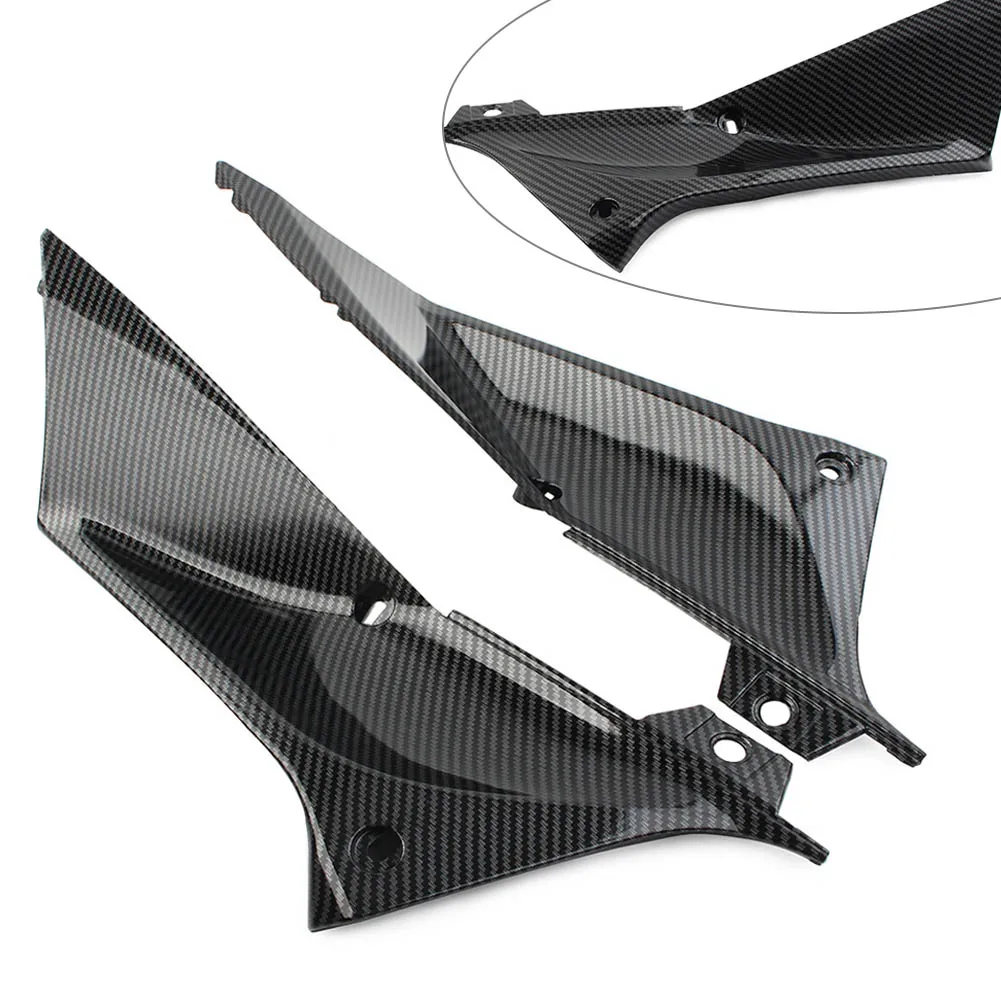 2Pcs Carbon Fibre Side Air Duct Cover Fairing Insert Part For Yamaha YZF R1 2002 2003 Motorcycle Accessories