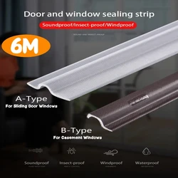 6M Geluiddichte Schuim Schuifraam Afdichtstrip Wearable Openslaand Raam Weerstrippen Deur Gap Filler Akoestische Afdichtingstape