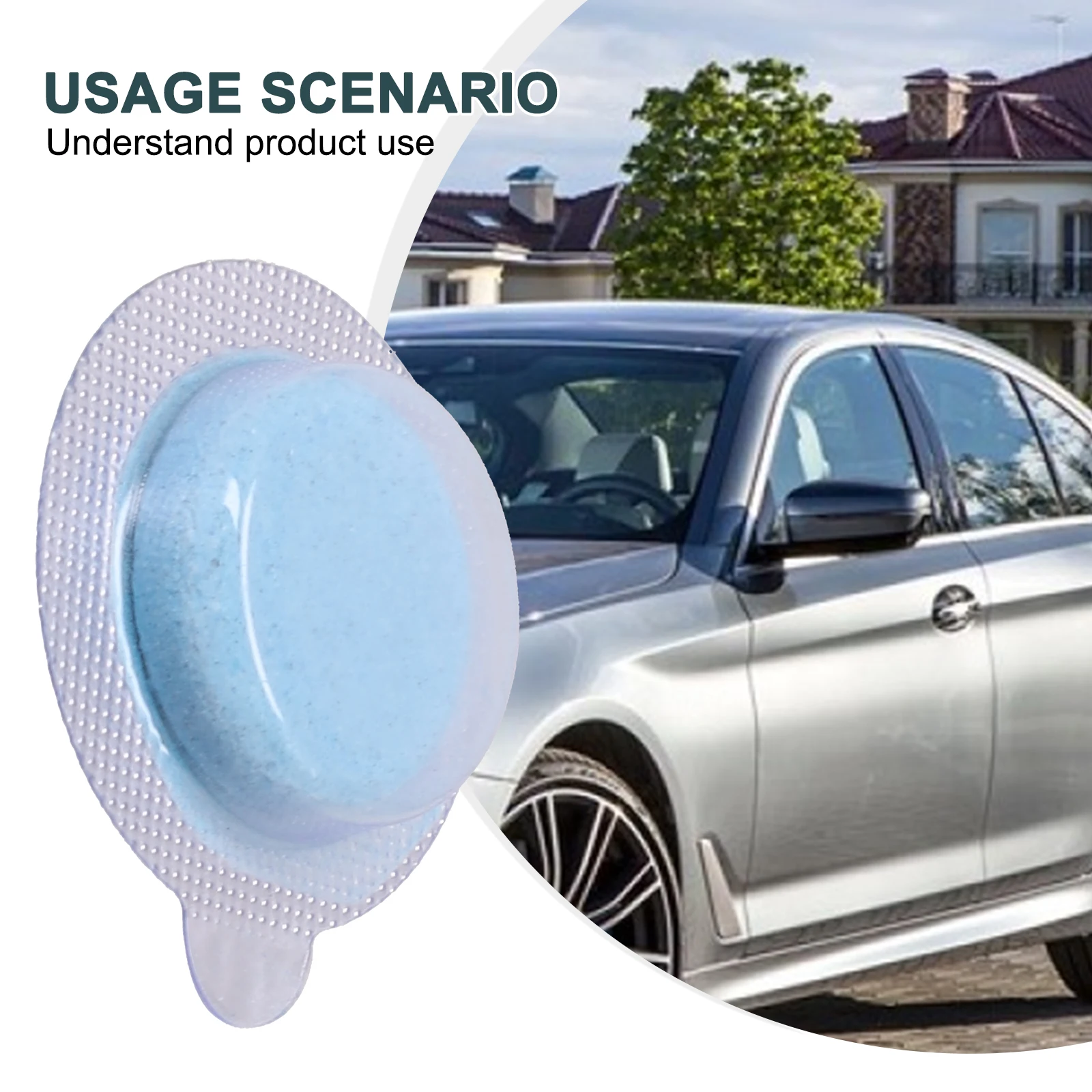Car Windshield Cleaning Tablets - usage example