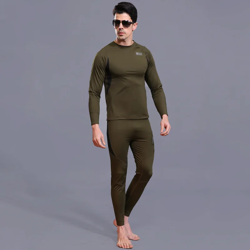 

Men's Thermal Underwear Set Long Johns Pajama Set Fit Autumn Seven Sve Long Johns Thermal Pajama Set for Men