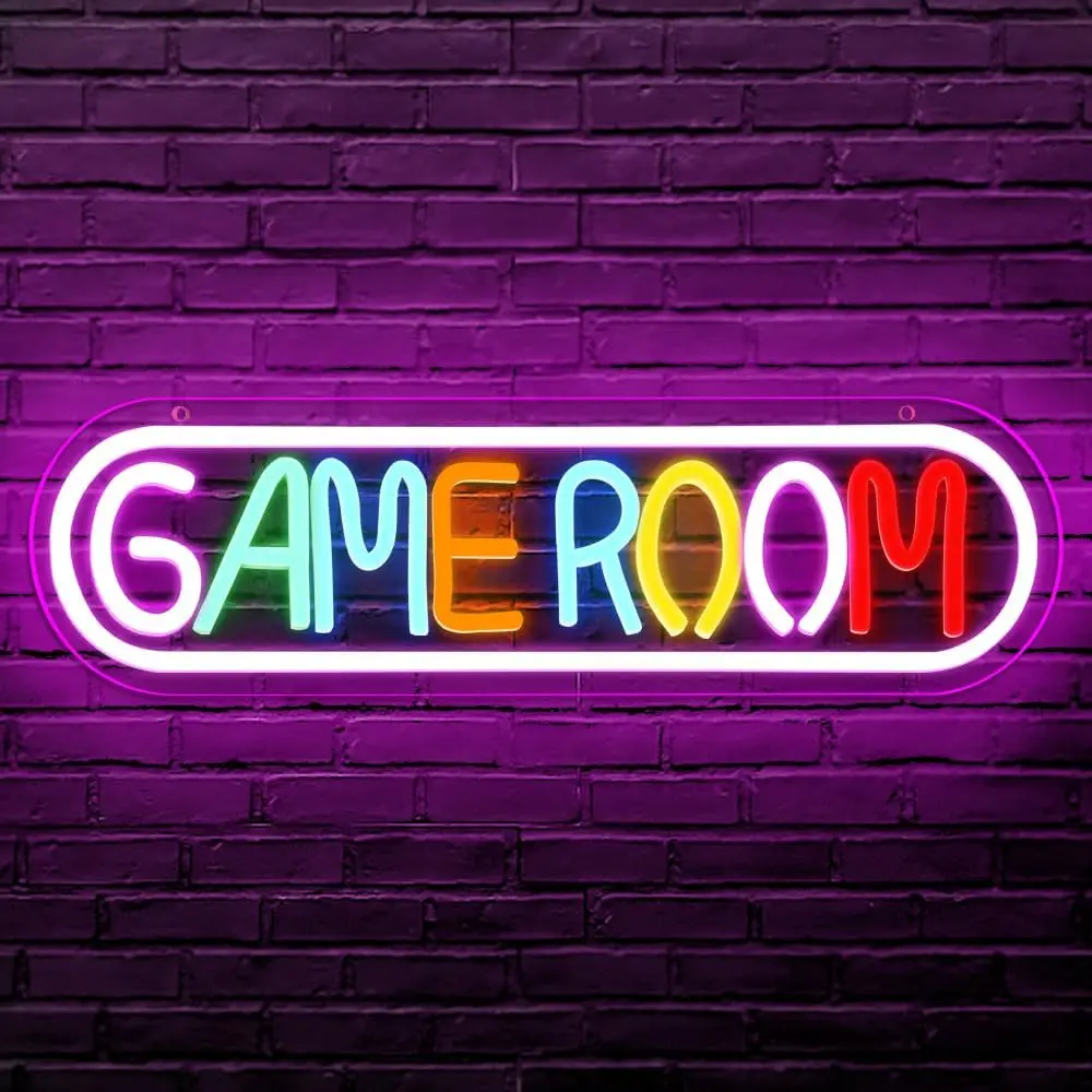 Game Room Neon Sign LED Neon Light for Wall Decor USB Powered for Bedroom Bar Shop Game Room Man Cave Decor Gifts for Game Lover