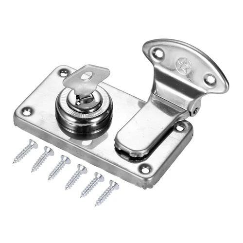 Imagen 2 del producto Caja de regalo para el pecho, 73x41mm, valigia, hebillas, pestillo de palanca, cierre de captura, cerradura de Metal Vintage, herrajes para muebles, 1 ud.