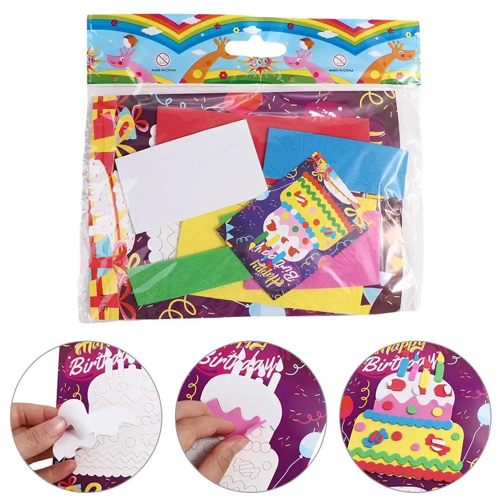 10個入り 知育玩具 漫画動物 DIY EVAフォームステッカー おもちゃ 手作り 3Dパズル DIY EVAフォーム おもちゃ 子供向け