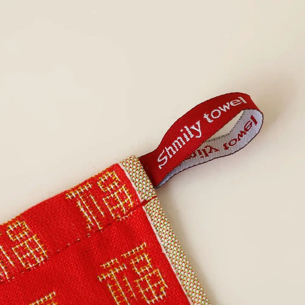 34x40cm Large Hand Towel 4 Layer Cotton Gauze Quick Dry Kitchen Towel Good Luck Decorative Pure Cotton Dish Cloth Happy New Year