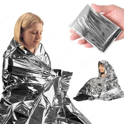 Coperta emergente Mylar Termica Kit di pronto soccorso per sopravvivenza all'aperto Salvataggio Spazio Foil Camp Escursione Alpinista Bug Out Bag Conservare il calore