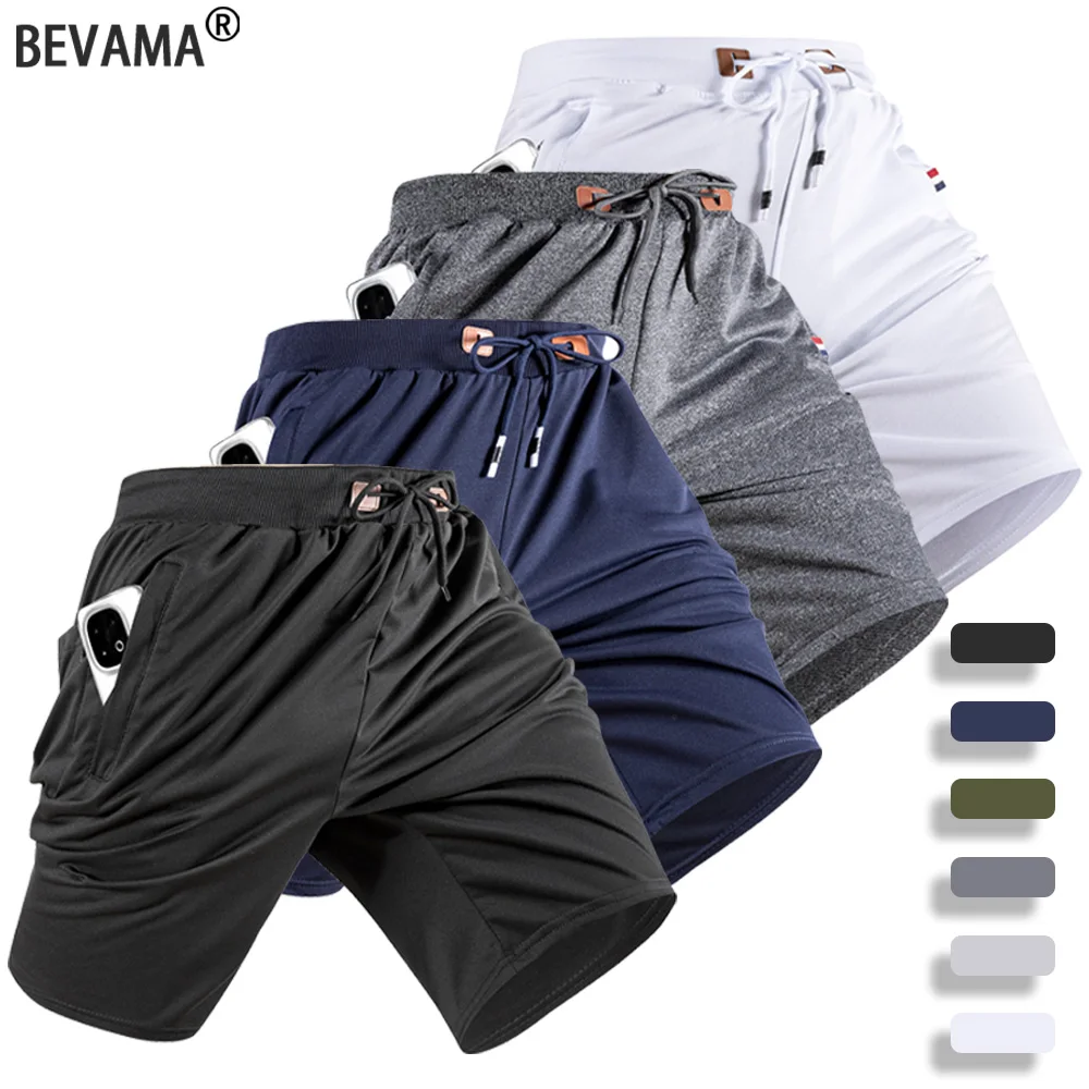 

Новые мужские повседневные шорты, летние однотонные дышащие короткие брюки, хлопковые спортивные штаны для фитнеса, свободные эластичные спортивные штаны, шорты