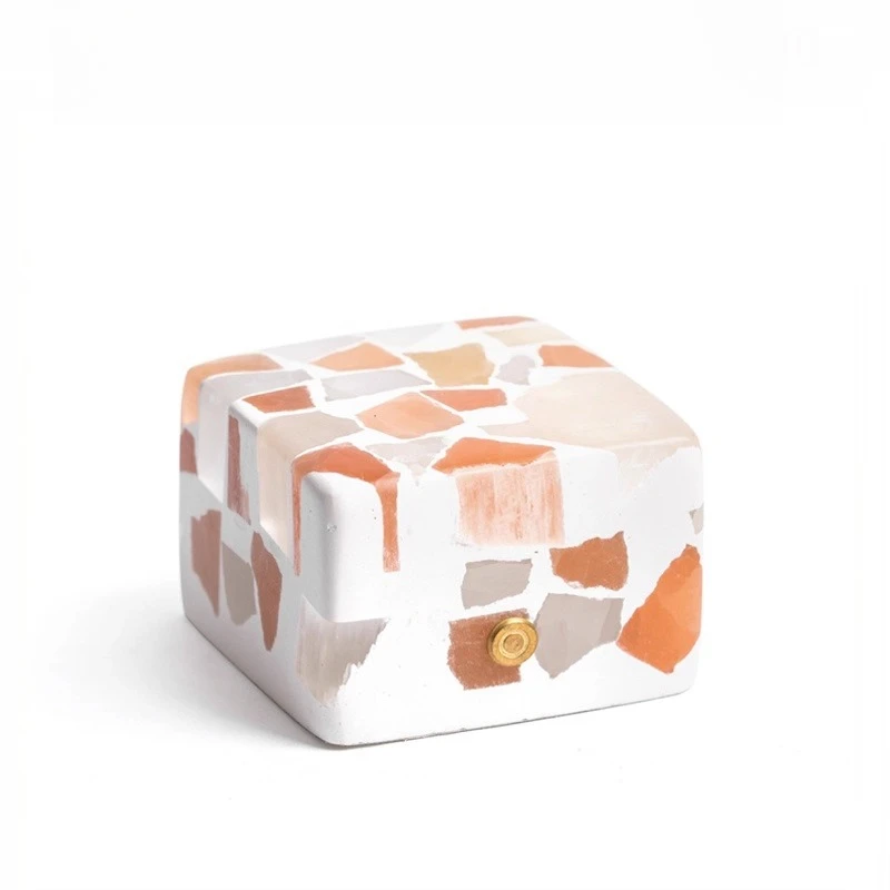 

German high-end broken light sugar cube ore night light charging touch bedroom sleep table atmosphere