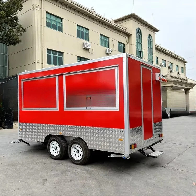 Small Fire Wood Food Truck Concessions Trailer Manufacturing and Pizza JOSPER Oven Gas Australian Standard