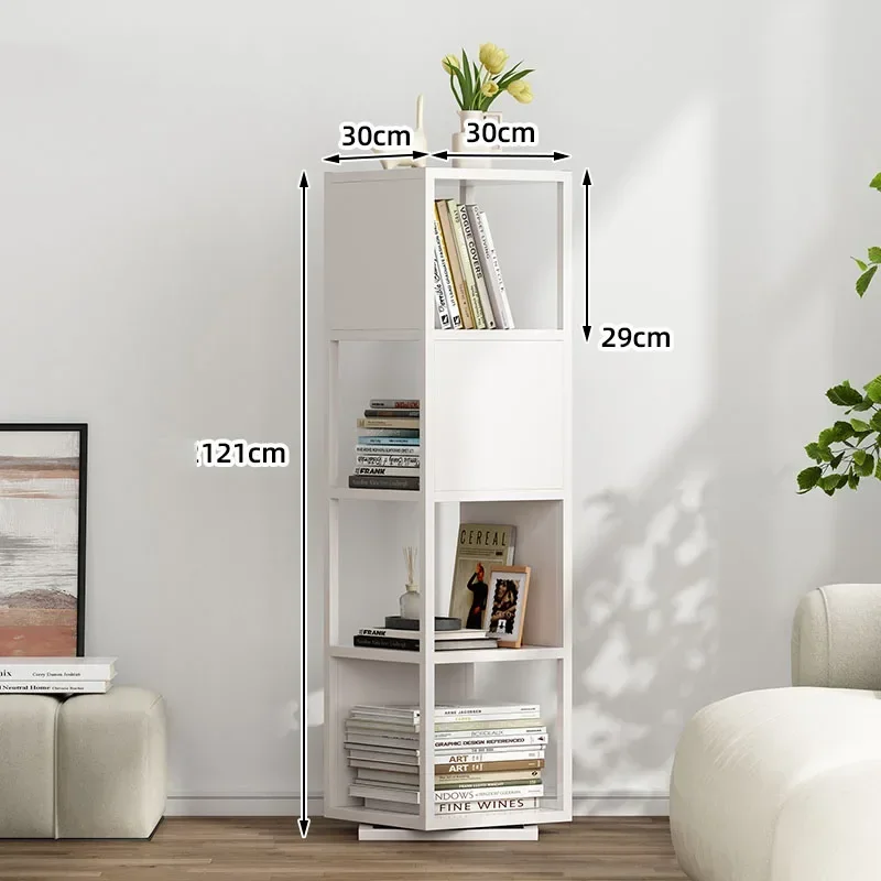 Rodas de arte rotativa estante parede porta móvel mini rotativa estante estética nook mueble organizador moderno decoração casa