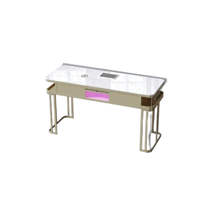 Commercial Nail Table Manicure Professional Exquisite Nailtech Desk Designer Beauty Mesa Para Manicure Nail Bar Furniture CY50NT