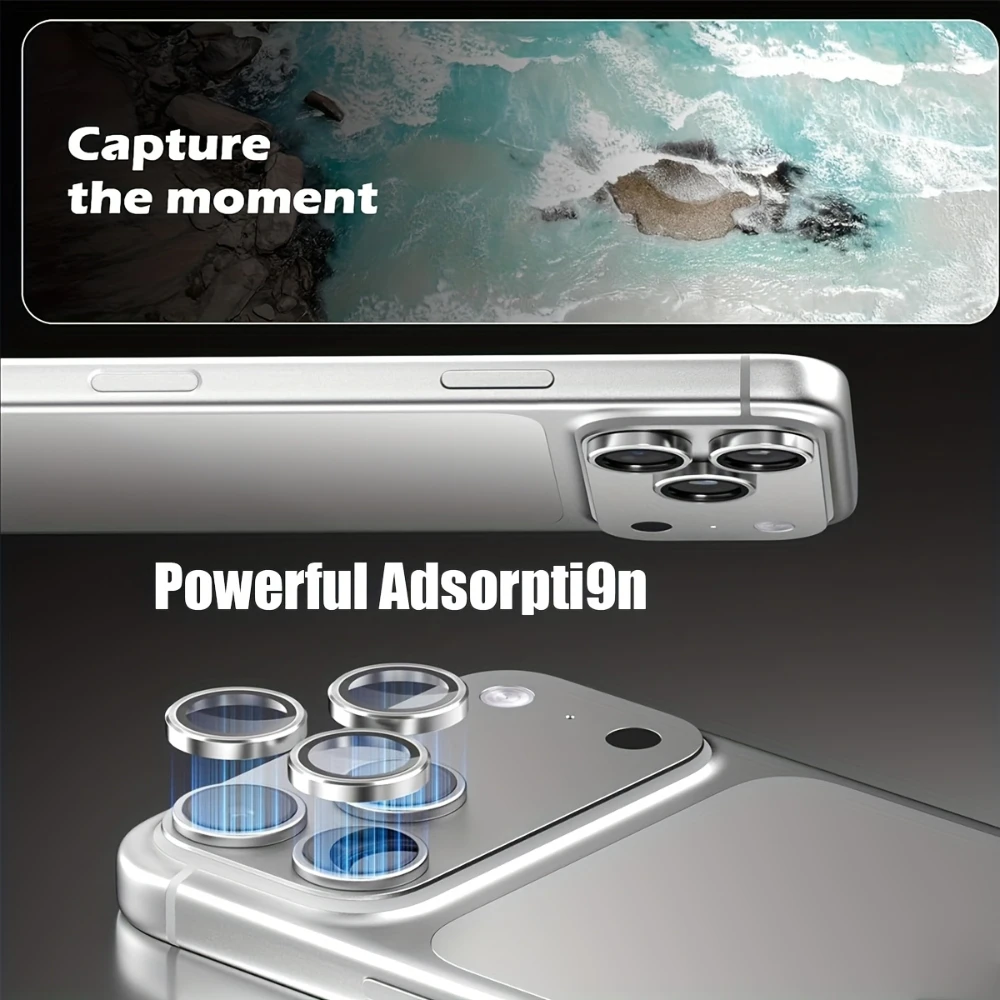 NNBILI 10pcs Ultra HD Full Cover Camera Lens Protector,for iPhone 18 17 16 15 14 13 12 11 Pro Max, Anti-scratch Lens Protectors view 6