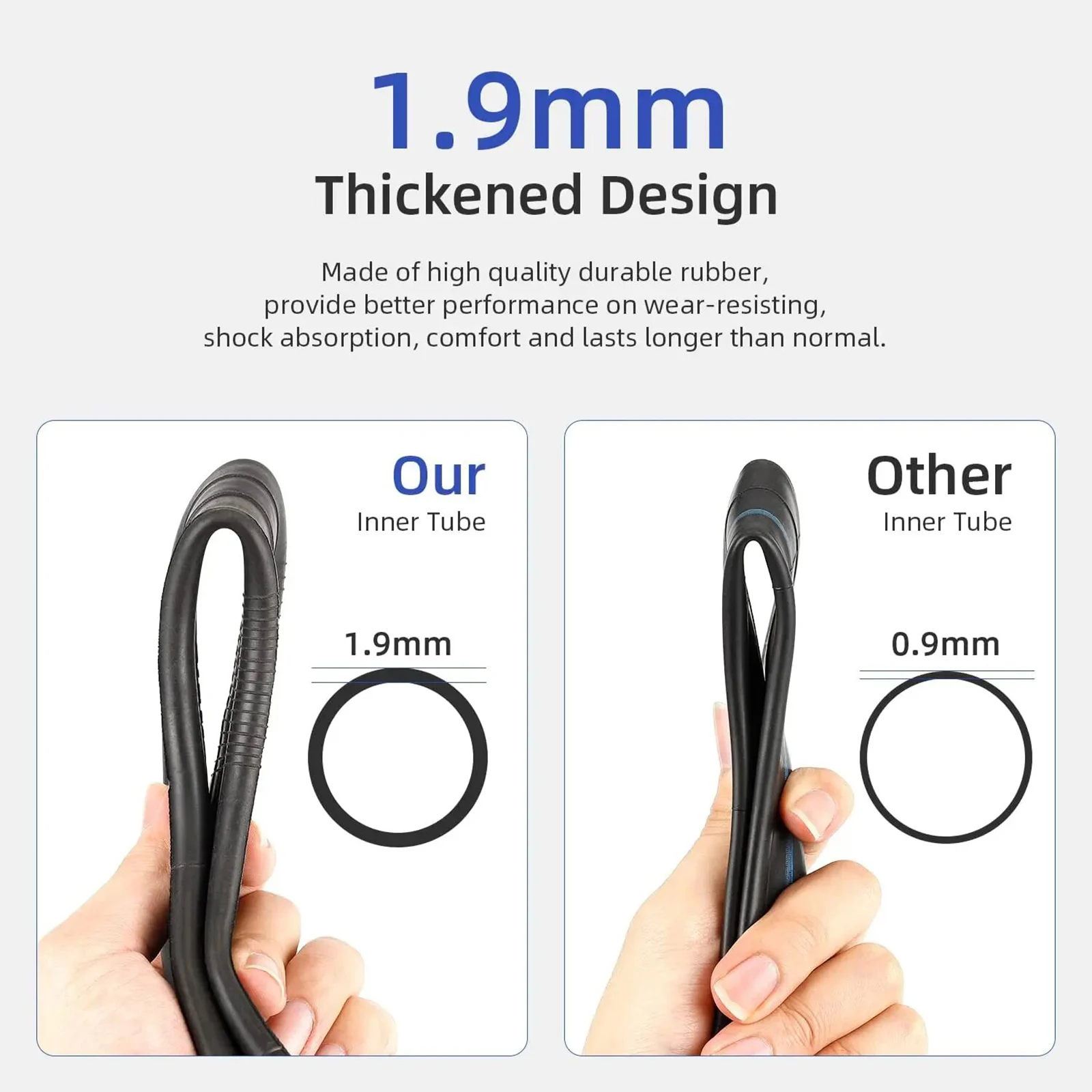 Ulip 10Inch 10x2/2.125/2.5 Reinforced Inner Tube For Refitting Xiaomi M365 Pro 1S Scooter to 10Inch Tire/10*2 Camera Accessories