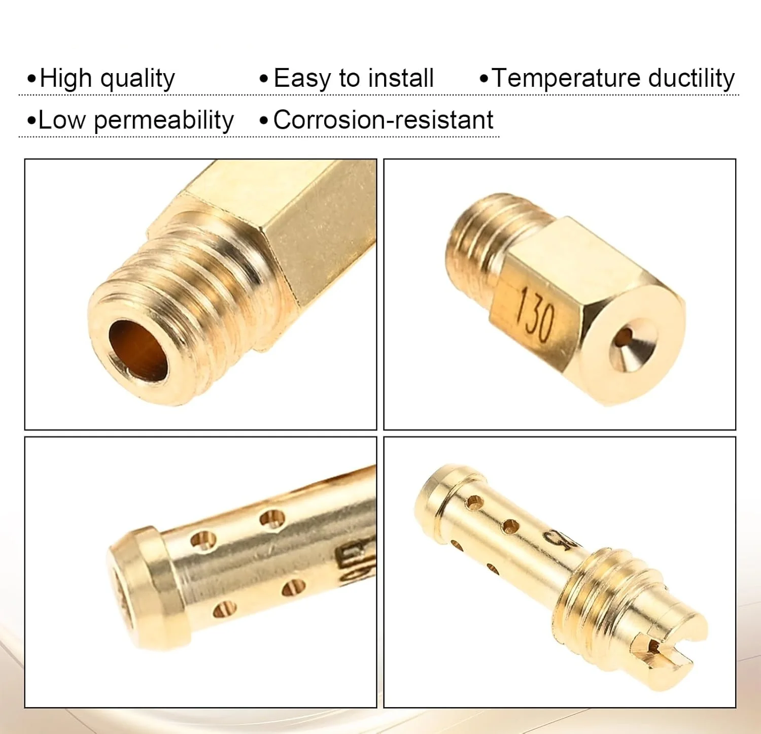 30Pcs Main Jet and Pilot Slow Jet Kit Include 16Pc Main Jets and 14Pc Slow Pilot Jet for Honda Suzuki Kawasaki Yamaha Husqvarna