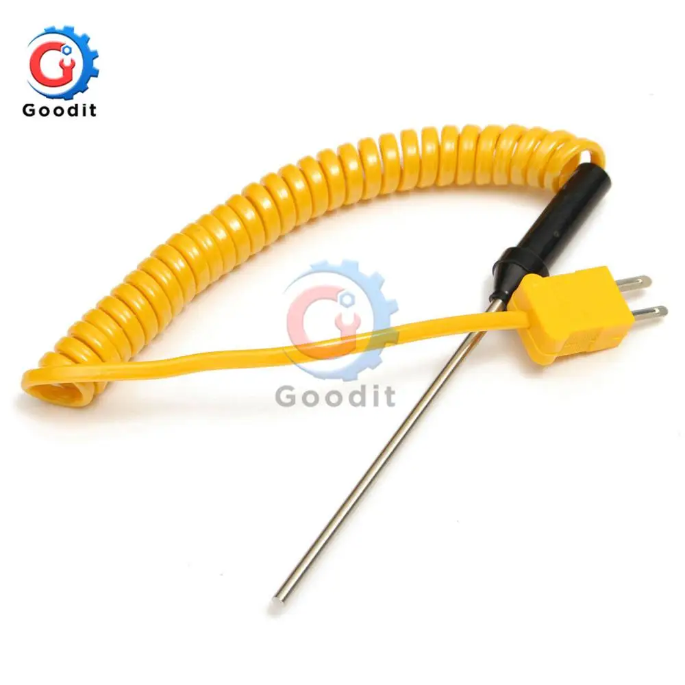 K-Type Thermocouple Probe Sensor 100mm/300mm/500mm Temperature Controller -50C to 1200 with Cable For Digital Thermometers