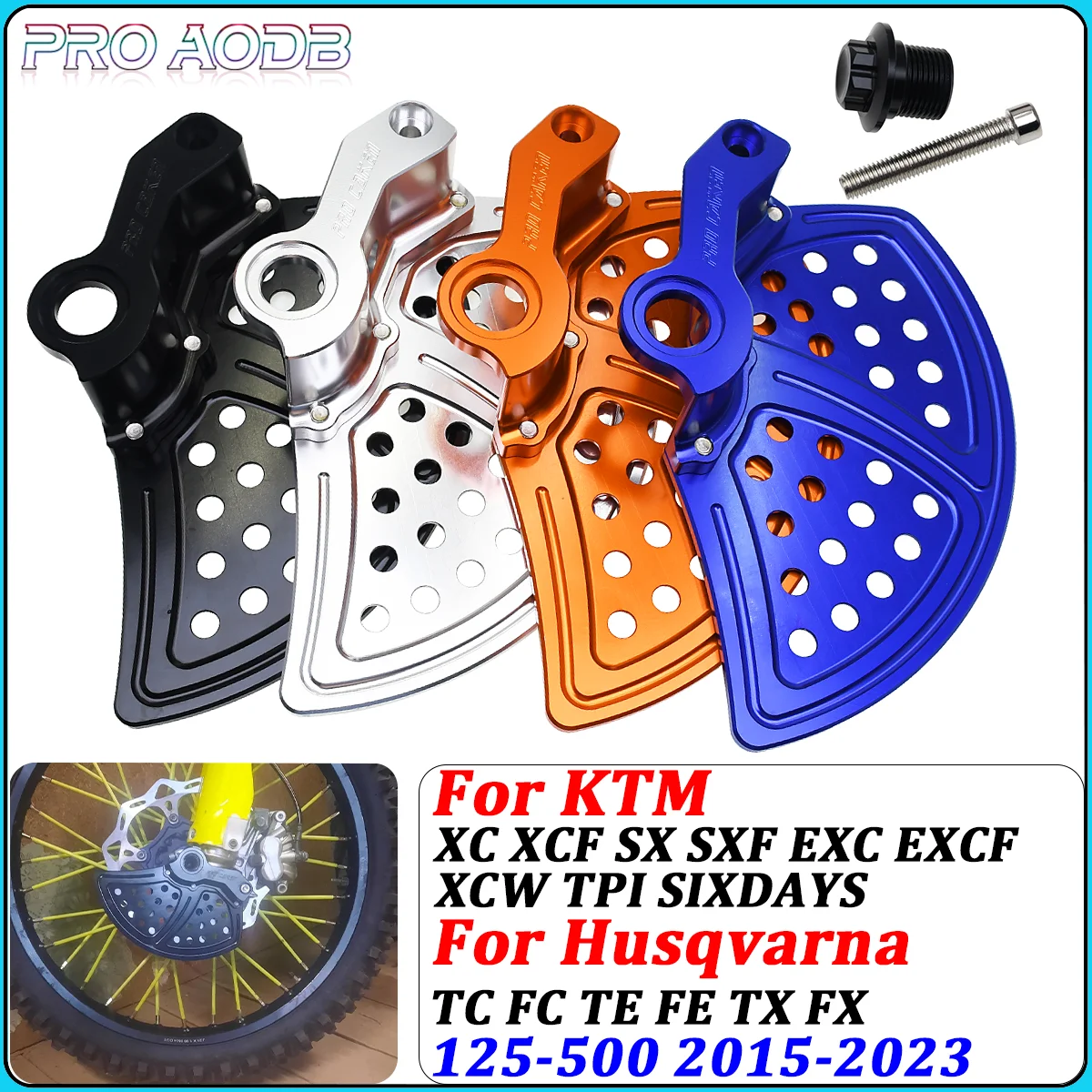 

CNC Front Brake Disc Guard Protector Cover For KTM XC XCF SX SXF EXC EXCF XCW Husqvarna TC TE FC FE TX FX 2015-2023 Dirt Bike