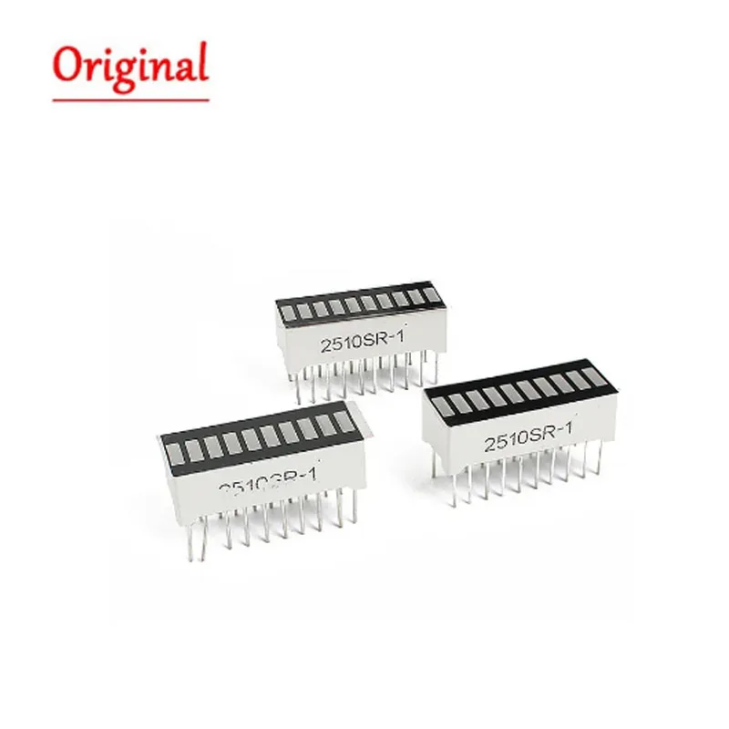 10 PCS/Lot LED Display 10 Segment Bargraph Light Display Module Bar Graph Ultra Bright DIY Red Blue Yellow Green Digital Tube
