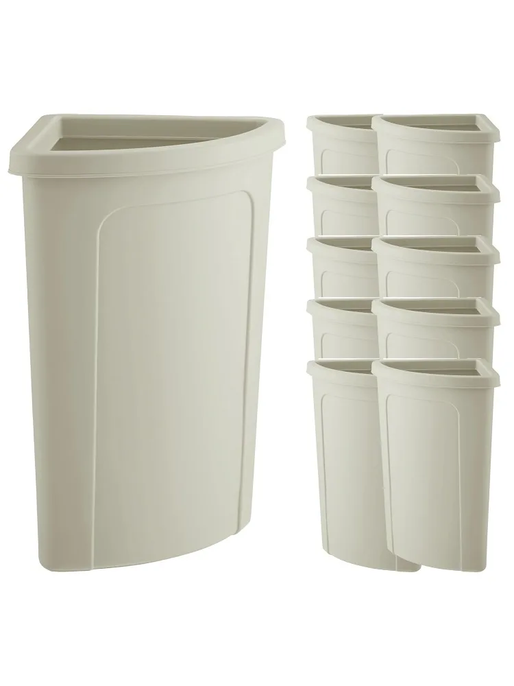 

10 pcs 21 Gallon Corner Kitchen Waste Bin, Commercial Heavy-Duty Trash Can, Garbage Bin, Durable Waste Container, Recycling Bin,