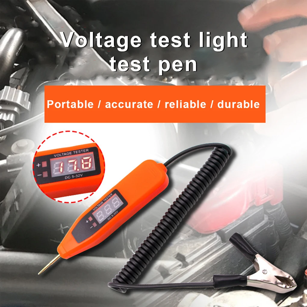 Diagnostic Tool Circuit Tester Compact Size Volt Indicator Orange