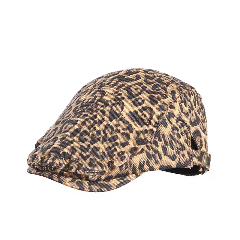 

Retro Leopard Baby Beret Hat Spring Autumn Children's Hats Korean Boys Girls Cap Fashion Kids Accessories Travel Photo Props