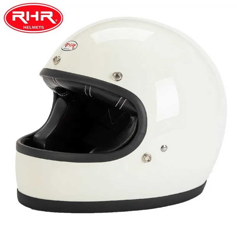 

RHR Antique Helmet Harley-Davidson Motorcycle Helmet US DOT Certified Motorcycle Full Helmet Pure Handmade Fiberglass Helmet